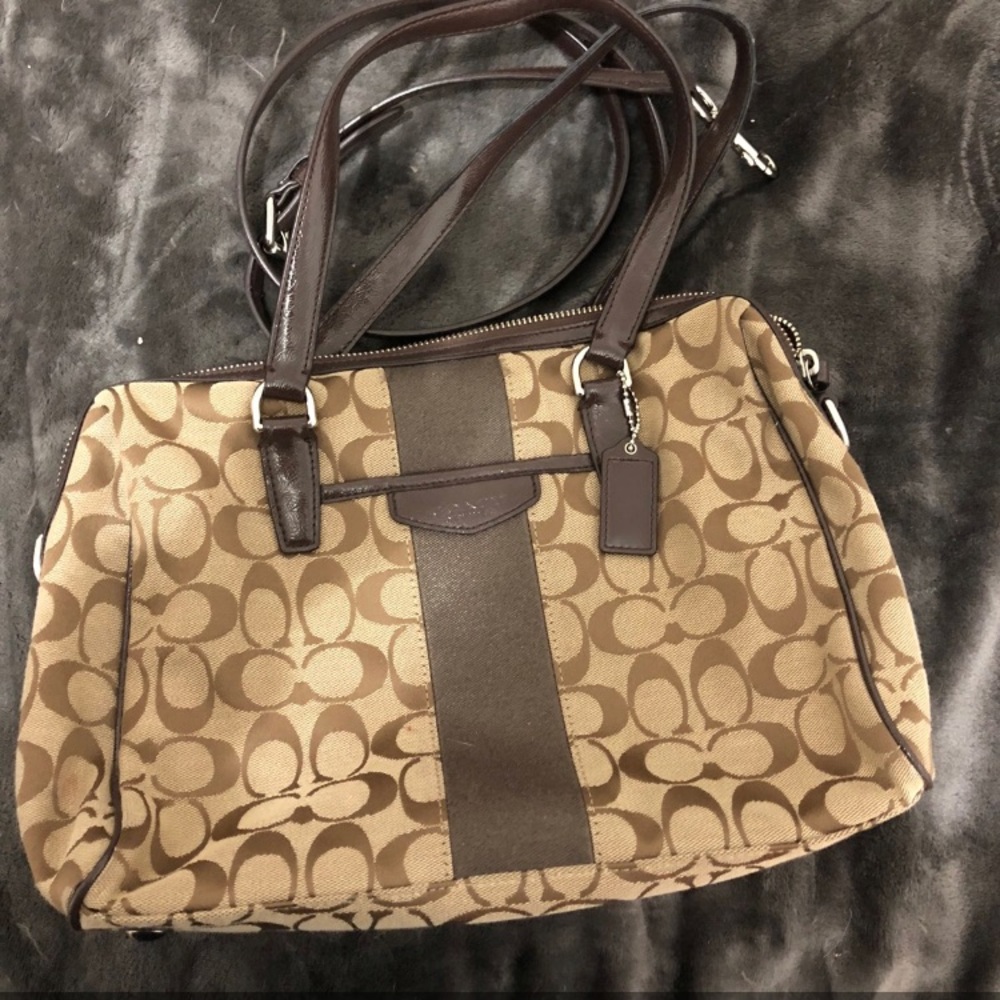 EUC Coach Handbag with Matching Shoulder Strap